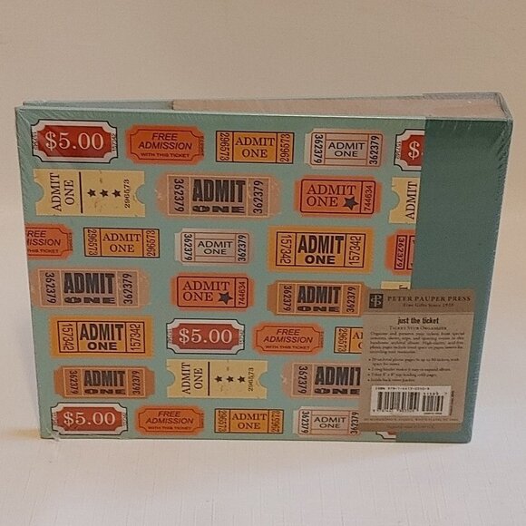 Just the Ticket: Ticket Stub Organizer (Hardback or Cased Book) New - Picture 2 of 4